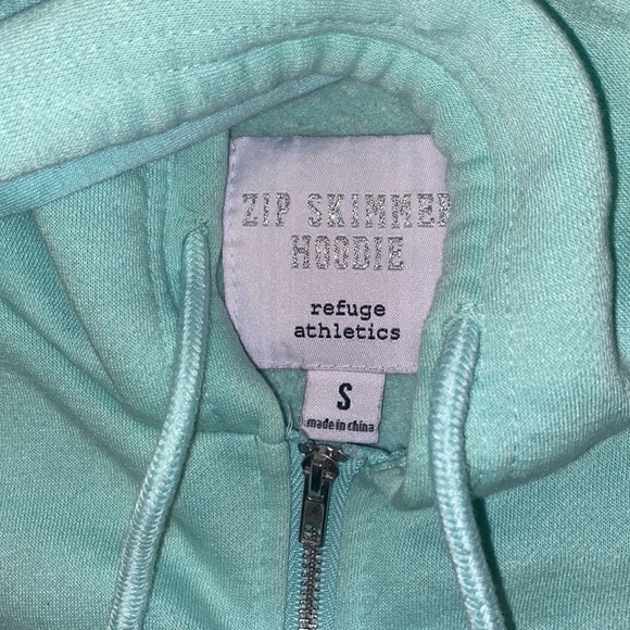 Charlotte Russe Refuge Athletics Turquoise Hoodie - Picture 4 of 5